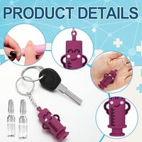 Ouvre-bouteille en forme d'ampoule, seringue, petit article de Zhongshan, porte-clés en caoutchouc souple, cadeau promotionnel et publicitaire créatif de dessin animé