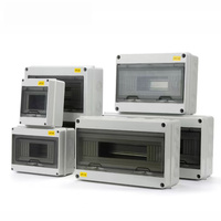 Boîtier de contrôle de puissance étanche extérieur HT-5 Boîte de distribution MCB en plastique ABS à 5 voies Boîtier d'instrument électronique