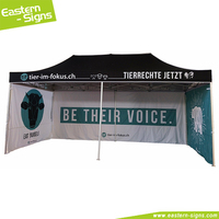 Tenda Lipat Aluminium 10x10 Custom Print Grosir Pabrik, Tenda Marquee Ez Up Heavy Duty, Kanopi Pop Up untuk Acara