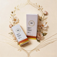 Boîte à cosmétiques personnalisée de luxe avec dorure à chaud et vernis sélectif UV, emballage en papier souple pliable pour pot de crème visage haut de gamme