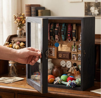 Nouvelle conception vintage, cadre en bois massif 11x13 pour objets mémorables, souvenirs, médailles, photos et objets de collection