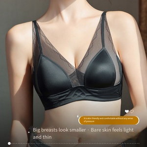 Soutien-gorge sexy en dentelle à décolleté plongeant pour femmes, <span class=keywords><strong>taille</strong></span> M à <span class=keywords><strong>2XL</strong></span>, avec bonnets en forme d'oreilles de lapin, bande en gelée, sous-vêtements sans couture, soutien-gorge grande <span class=keywords><strong>taille</strong></span> - Product Image 5