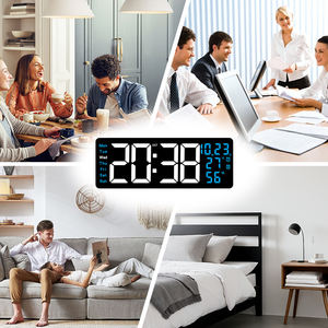 Reloj de Pared Digital LED de 16 Pulgadas con Control Remoto, Alarma, Pantalla Médica y Temperatura, Importado - Product Image 6