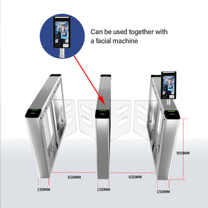 Nhanh chóng vượt qua chống Pinch 304 thép không gỉ Swing <span class=keywords><strong>turnstile</strong></span> kiểm soát truy cập cổng cho các nhà máy và cơ sở công nghiệp - Product Image 3