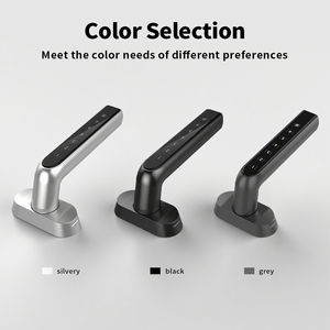 قفل باب ذكي من سبائك الزنك، دخول بدون مفتاح، بصمة الإصبع، كلمة مرور، بطاقة، مفتاح، قفل تلقائي، تصميم مضاد للتطفل لأمان المنزل والمكتب - Product Image 5