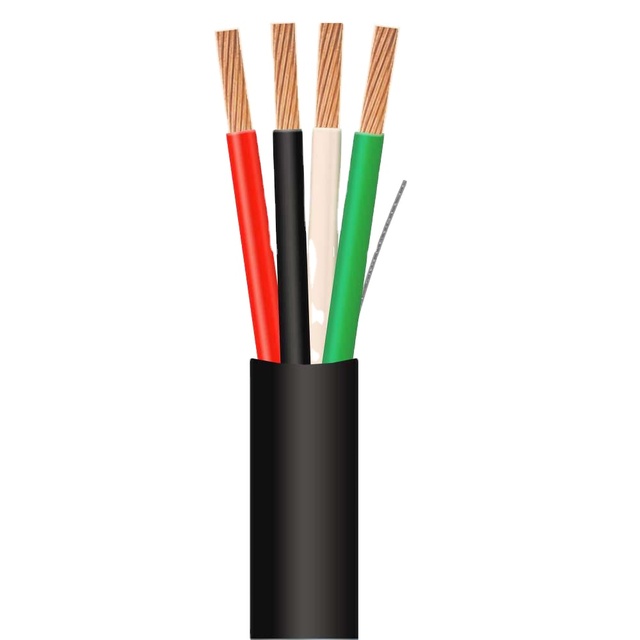 Good Quality 12 / 14 / 16 AWG 2C 4C 99.9% OFC With Gel UV Landscape Outdoor Audio Speaker Cable Wire