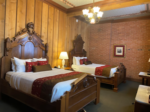 Muebles de Madera de Cerezo Tallados a <span class=keywords><strong>Mano</strong></span>, Estilo Antiguo para Hostelería, Colección de Muebles de Nogal Macizo para Interiores de Hotel - Product Image 5