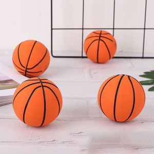 Bán buôn Hot Bán biểu tượng tùy chỉnh trong nhà im lặng thư bị trả lại Nhà Bóng đồ chơi 6cm thư bị trả lại Squash bóng <span class=keywords><strong>mini</strong></span> bóng rổ - Product Image 5