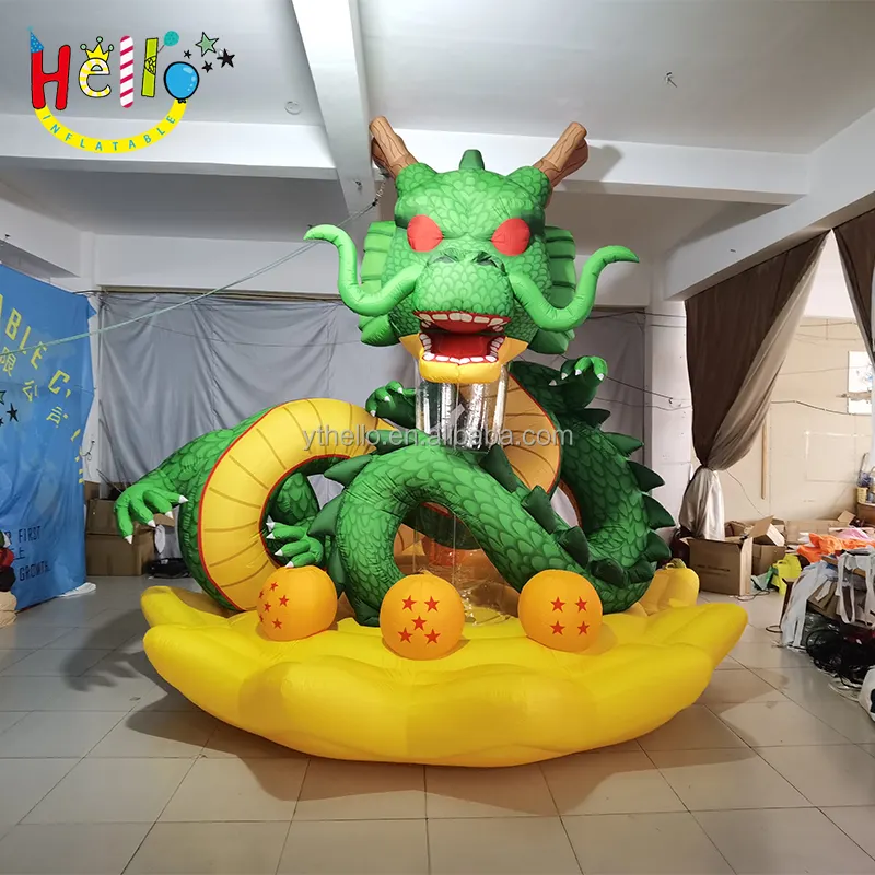 Chinese traditional mascot inflatable stage decorated giant inflatable dragon