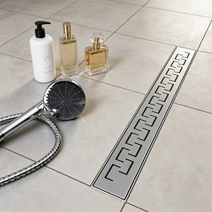 Drain de douche moderne en acier inoxydable 304, taille personnalisée, insert de <span class=keywords><strong>carrelage</strong></span> coloré, drain linéaire pour sol, facile à <span class=keywords><strong>nettoyer</strong></span> - Product Image 3