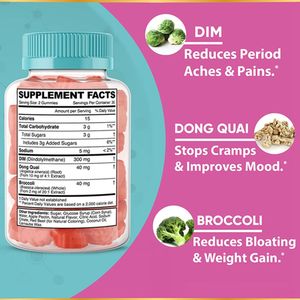 PMS บรรเทา Gummies PMS Gummy วิตามินสำหรับผู้หญิงและวัยรุ่นอาหารเสริม PMS Gummies - Product Image 4