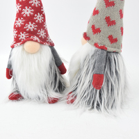 Boheng Vente en gros : Décoration de Noël en peluche, Gnome Tomte Gonk en tricot avec bonnet
