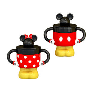 Cadeaux originaux Tasse à café en céramique en forme de <span class=keywords><strong>Mickey</strong></span> et <span class=keywords><strong>Minnie</strong></span> avec double poignée, couple de dessins animés, 300 ml, passe au lave-vaisselle et au micro-ondes - Product Image 4