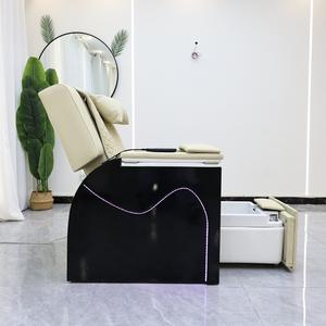 Mesa de salón de lujo para uñas, silla de manicura ajustable, estación de pedicura, masajeador de Spa, sistema de chorro sin tubería, función de masaje de vibración - Product Image 6