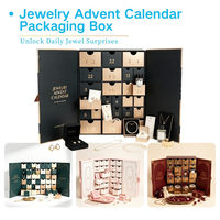 Calendrier de l'Avent personnalisé pour Noël, boîte cadeau vide, compte à rebours de 12 jours, boîtes cadeaux surprise pour Noël