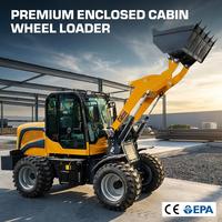 Chargeuse sur pneus compacte articulée 4x4 de 2 tonnes, directement de l'usine, avec une hauteur de déchargement élevée pour le chargement en construction