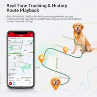 Collier GPS miniature pour chien étanche IP67 avec clôture géographique, appel bidirectionnel, anti-perte pour petits animaux et grands chiens