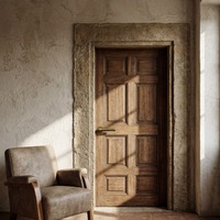 Poignée de porte à levier en laiton massif symétrique pour entrée d'appartement, chambre d'hôtel, avec mécanismes de verrouillage et barres de traction