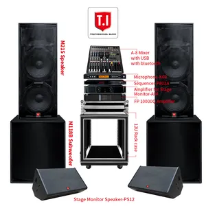 La migliore vendita sistema Audio per altoparlanti Audio professionale a 2 vie passivo all'aperto con Subwoofer da 18 pollici alimentato