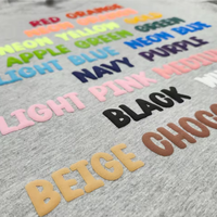 Autocollant thermocollant 3D en flocage avec logo personnalisé, design en velours multicolore pour streetwear et vêtements de sport, haute qualité