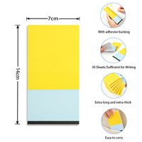 Blocs-notes adhésifs portables bicolores 140x70mm, 50 feuilles, pour fournitures scolaires et de bureau aux Philippines