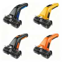 Brosse de nettoyage électrique professionnelle robuste pour barbecue avec poils renforcés, outil de nettoyage automatique en profondeur pour grilles industrielles