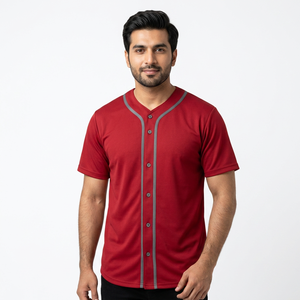 เสื้อเบสบอลสำหรับผู้ชายน้ำหนักเบาเสื้อเจอร์ซี่ทำเองได้ - Product Image 1