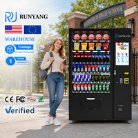 Máquinas Expendedoras Automáticas Personalizadas RUNYANG para Artículos al por Menor, Máquina Expendedora de Snacks con Pantalla Táctil para Alimentos y Bebidas