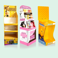 Holidaypac Présentoir de supermarché de haute qualité Comptoir de vente au détail Présentoir en carton Pdq Boîte d'affichage de nourriture pour chien et chat