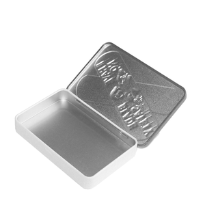 Dikdörtgen menteşeli Metal teneke kutu prezervatif durumda küçük kare Candied kutusu hediye gıda sınıfı ambalaj teneke - Product Image 4