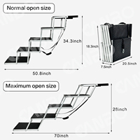 Rampe pliable extra large pour chien, pour porte latérale de voiture, rampe extérieure pour escalier, pour chiens de grande race