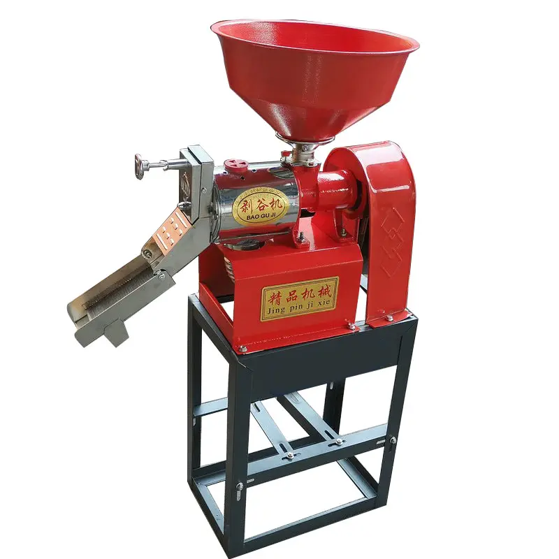 Intelligent Rice Mill Machine Automatic Grain Huller Electric Rice Husker Home Use Rice Milling Hulling Machine