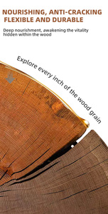 Huile de cire pour <span class=keywords><strong>bois</strong></span>, sans danger pour les aliments, séchage rapide, pour tables à manger et comptoirs, résistant à la chaleur et aux taches, haute dureté - Product Image 3