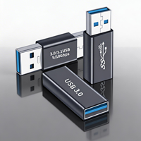 Adaptador USB 3.0 Hembra a Macho, Convertidor de Extensión de Alta Velocidad, Acoplador USB A Macho a Hembra para Laptop, PC, Extensor de Cable
