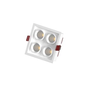Spot encastré LED multi-têtes 1 2 3 4 points d'éclairage, luminaire de <span class=keywords><strong>plafond</strong></span> fixe encastré pour intérieur, anti-éblouissement - Product Image 5