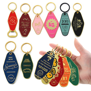Tùy Chỉnh Biểu Tượng Thư Cá Nhân Vòng Chìa Khóa Khuyến Mại Móc Khóa Cổ Điển Motel Keychain Vàng Kim Loại Kẽm Hợp Kim Khách Sạn Keychain - Product Image 2