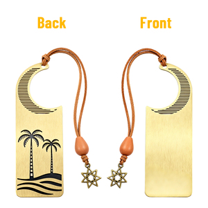 <span class=keywords><strong>Marque</strong></span>-pages personnalisés en laiton arabe, gravés <span class=keywords><strong>photo</strong></span>, motif mosquée islamique, <span class=keywords><strong>avec</strong></span> pompon, <span class=keywords><strong>marque</strong></span>-pages métalliques, gravure, cadeaux culturels du Moyen-Orient, faible MOQ - Product Image 2