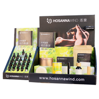 Présentoir de comptoir en carton avec Logo de Promotion PDQ cosmétique maquillage parfum huiles essentielles
