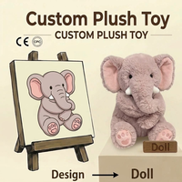 Peluche personnalisée OEM en gros, rose poudré, jouet en peluche pour enfant, cadeau, porte-clés mascotte en peluche CE