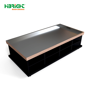 Highbright Durable Wooden Vegetable Display Rack with <b>Plastic</b> <b>Crates</b> for Supermarket & Grocery Stores - Product Image 5