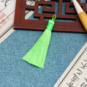 Marcapáginas clásico de poliéster con borlas de 9.5 cm en colores mixtos para regalo, decoraciones DIY - Product Image 3