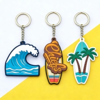 Llavero de PVC suave 3D moldeado por inyección de precisión, ecológico, de tamaño personalizado, con relieve profundo y transferencia térmica, del fabricante principal