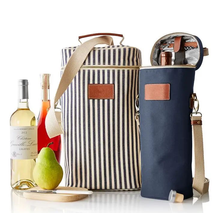 Insulated Wine Bottle Wine Tote Carrier Cooler Bag for Travel