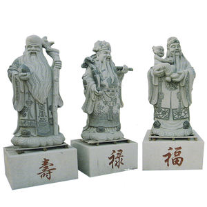 Style chinois Pierre Naturelle Sculpture Grandeur nature Vieux SHOU XING Statues De Jardin <span class=keywords><strong>En</strong></span> Pierre Sculpture Le Dieu De La Longévité - Product Image 4