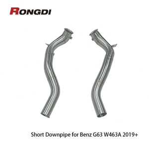 Tubo de Escape con Acabado Cepillado para Mercedes-Benz AMG G63 W464 4.0T M177 2019+, Tubo Corto de Acero Inoxidable - Product Image 6