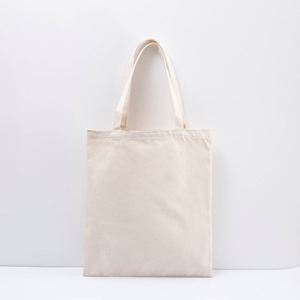 35*40*10cm Custom Logo Size Printed <b>Plain</b> Bulk <b>Large</b> Organic Calico Cotton <b>Canvas</b> Long Handle Grocery Shopping Strap Tote Bag - Product Image 2