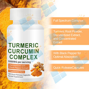 Kualitas tinggi suplemen kunyit ekstrak akar Kurkumin 95% Kosher kunyit sertifikat 95% <span class=keywords><strong>500mg</strong></span> Kurkumin kapsul - Product Image 6