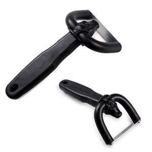 Utensilios para Barbacoa, Cortador Manual de Grasa de Carne, Mango Antideslizante de Plástico, Rebanador de Carne Ecológico, Cortador de Carne de Res Negro - Product Image 4