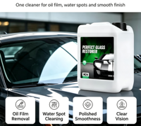 Pâte professionnelle pour éliminer le film gras sur le verre, nettoyant et composé de polissage pour pare-brise, élimine les traces, les salissures et les taches d'eau dure