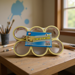 Nastro Adesivo Mnj 3Cm X 20M, Nastro per Pittura e Protezione, Confezione da 6 Rotoli - Product Image 3